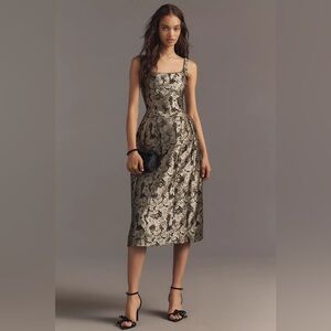 Maeve Square-Neck Fit & Flare Midi Dress